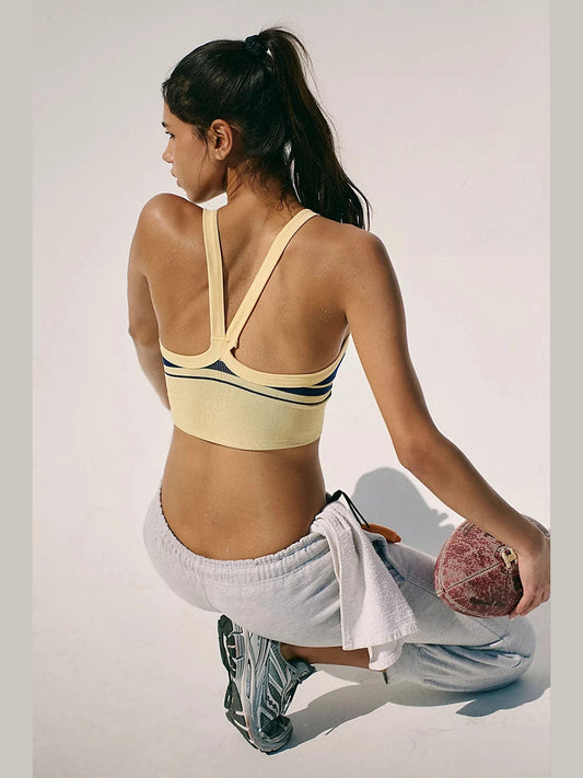 All Clear Striped Cami - Sunlit Yellow / Navy