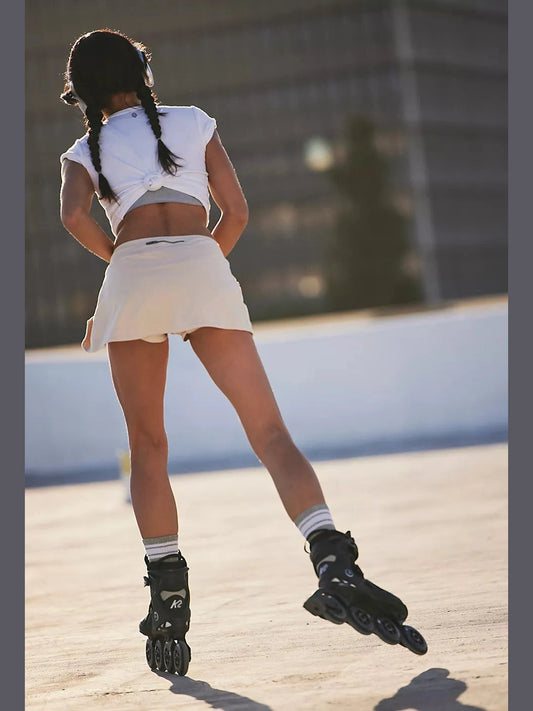 Hot Shot Mini Skort - Cappuccino