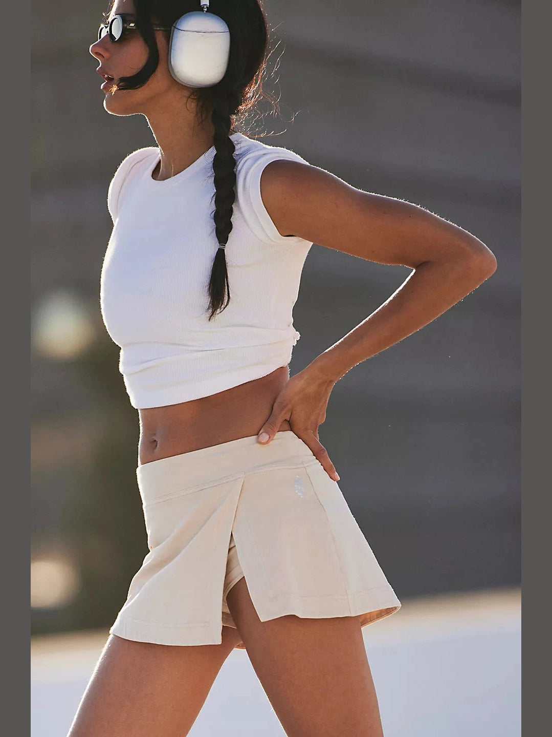 Hot Shot Mini Skort - Cappuccino