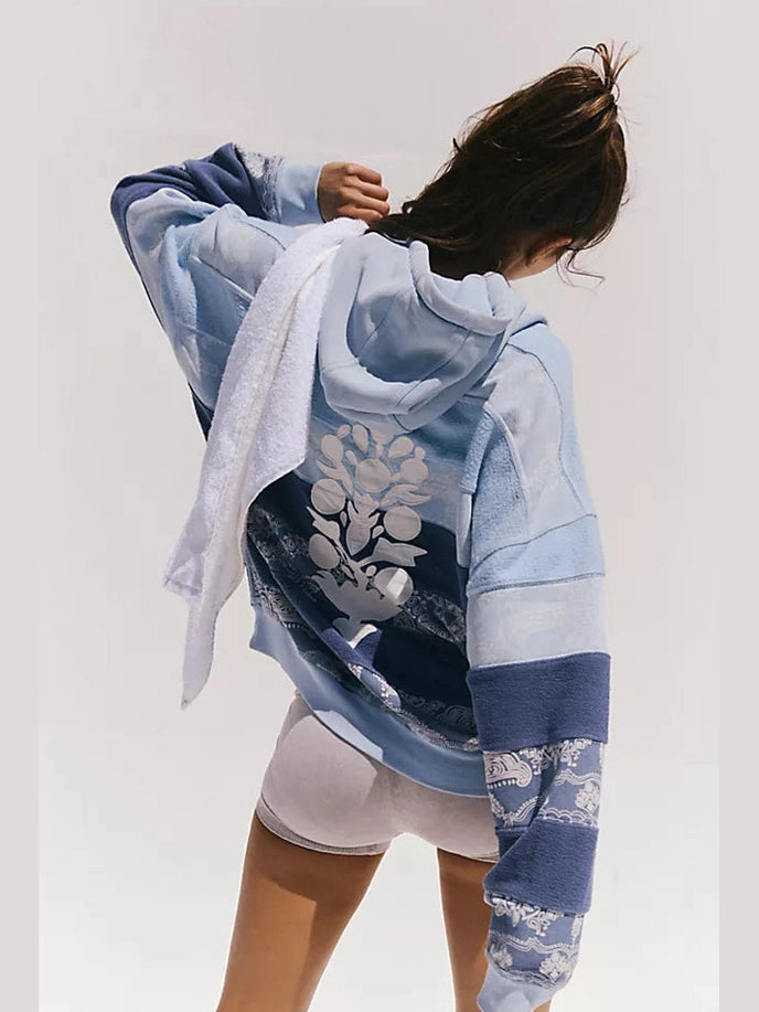 Final Call Hoodie Blue Indigo Bandana