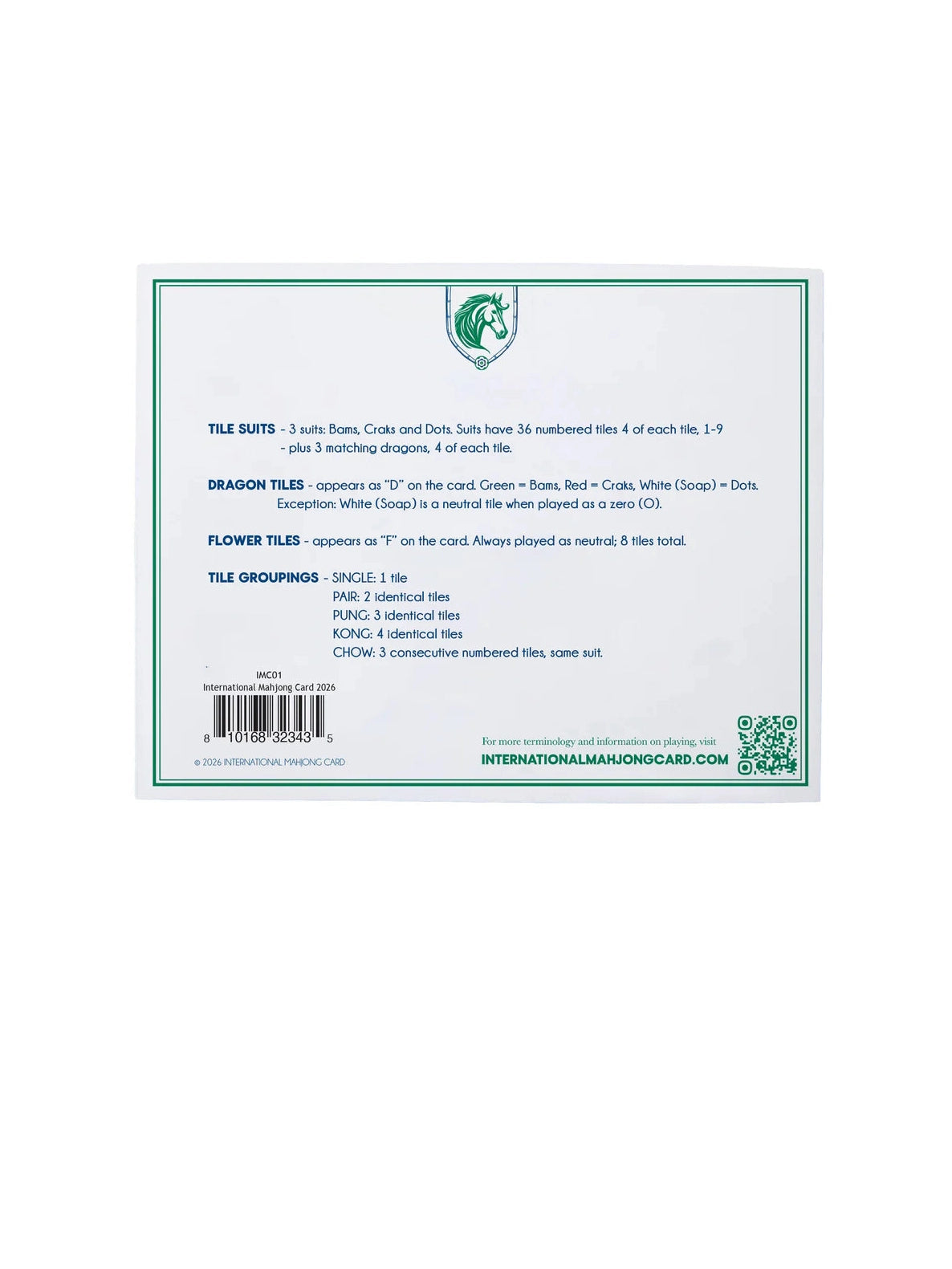 International Mahjong Card