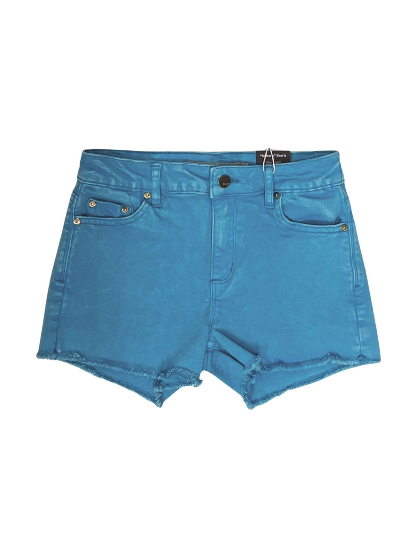 Neon Color Fray Hem Shorts - Brittany