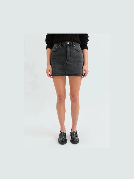 Malibu Mini Skirt Mid Waist - Spade