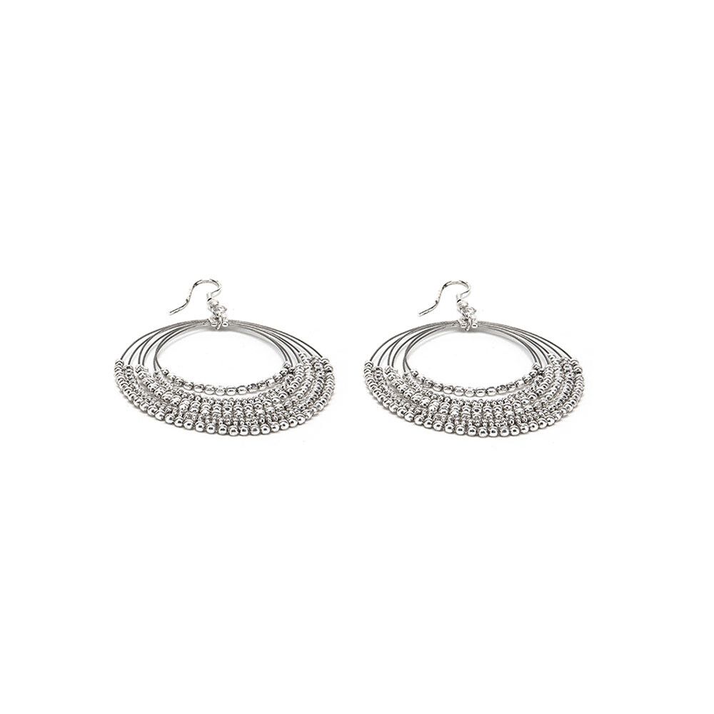 Multi-Hoop Micro Nugget Earrings