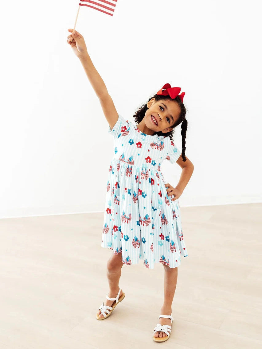 Home of the Brave S/S Pocket Twirl Dress