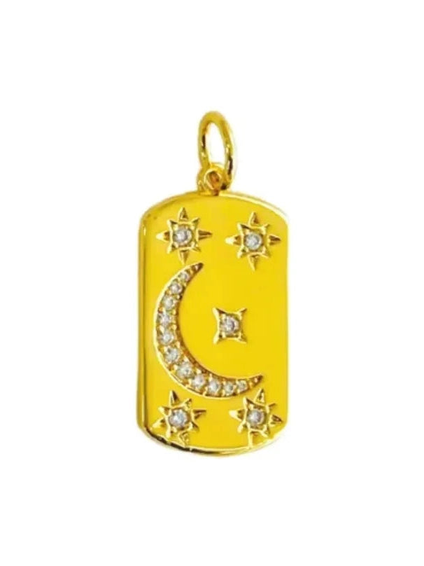 Moon and Stars Charm