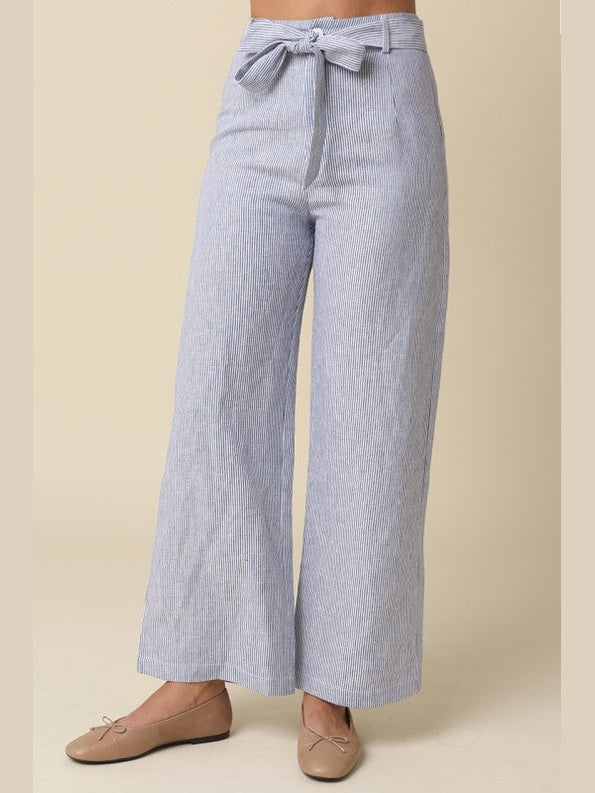 Milia Striped Tie-Waisted Pants