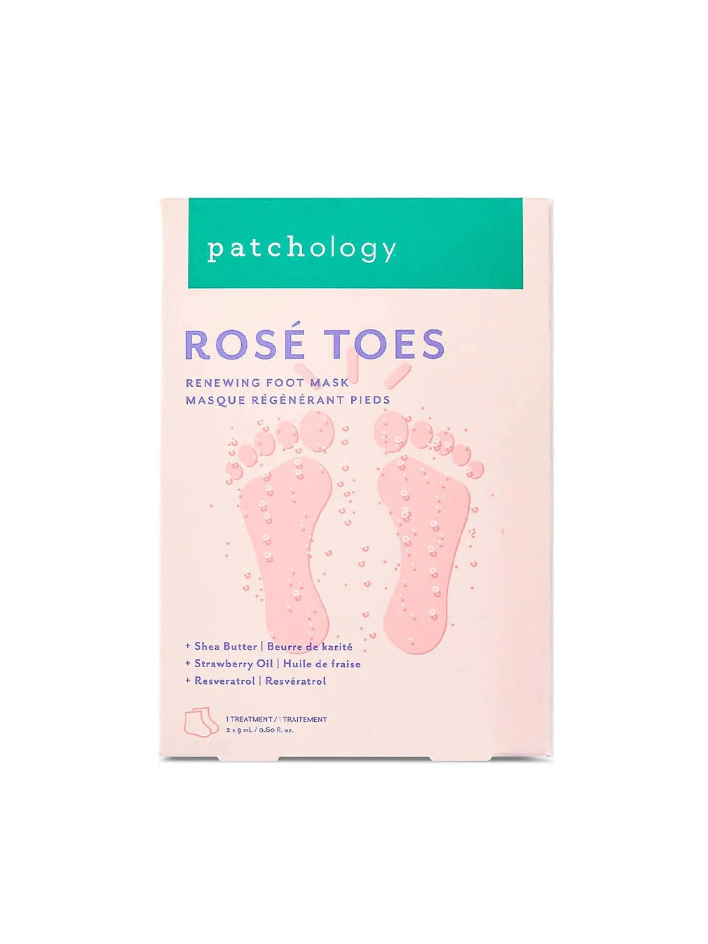 Patchology Rose Toes Renewing Foot Mask