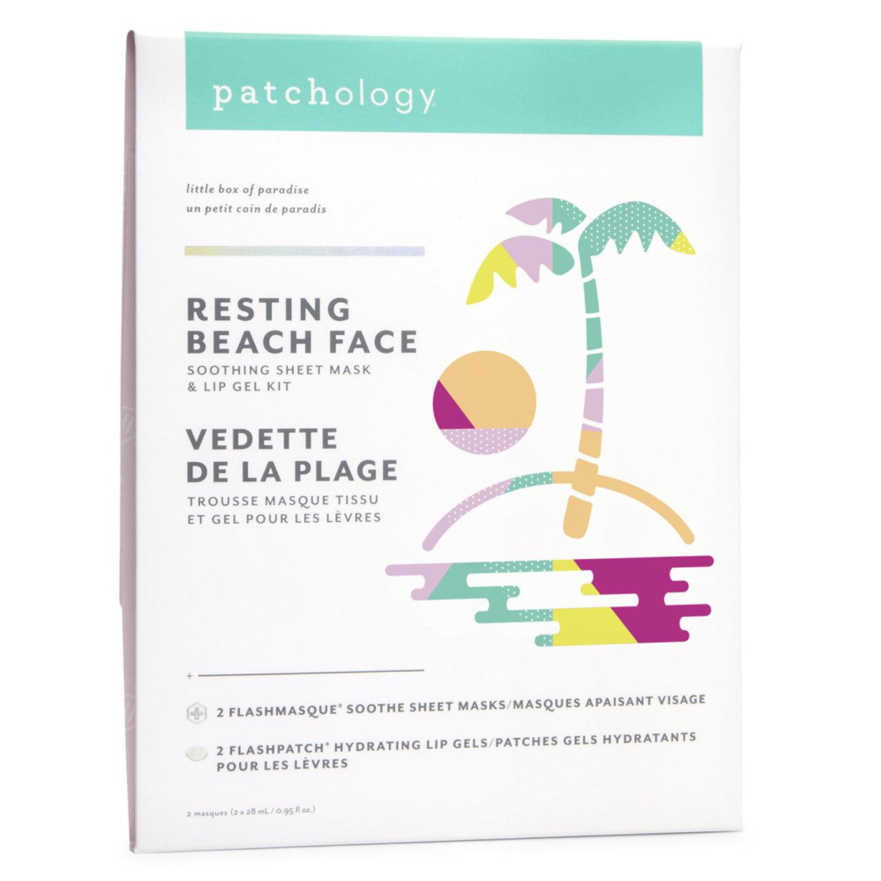 Resting Beach Face - Sheet Mask & Lip Gel Kit