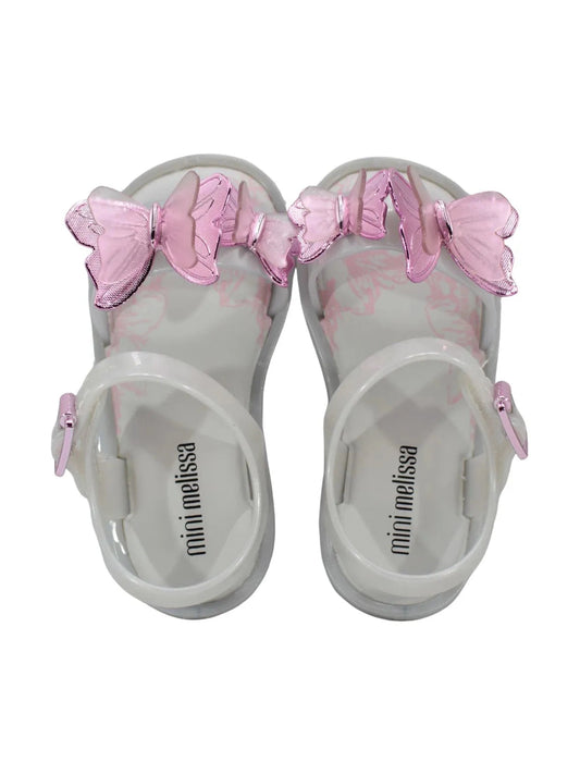 Butterfly Sandal - Pearly White / Pink