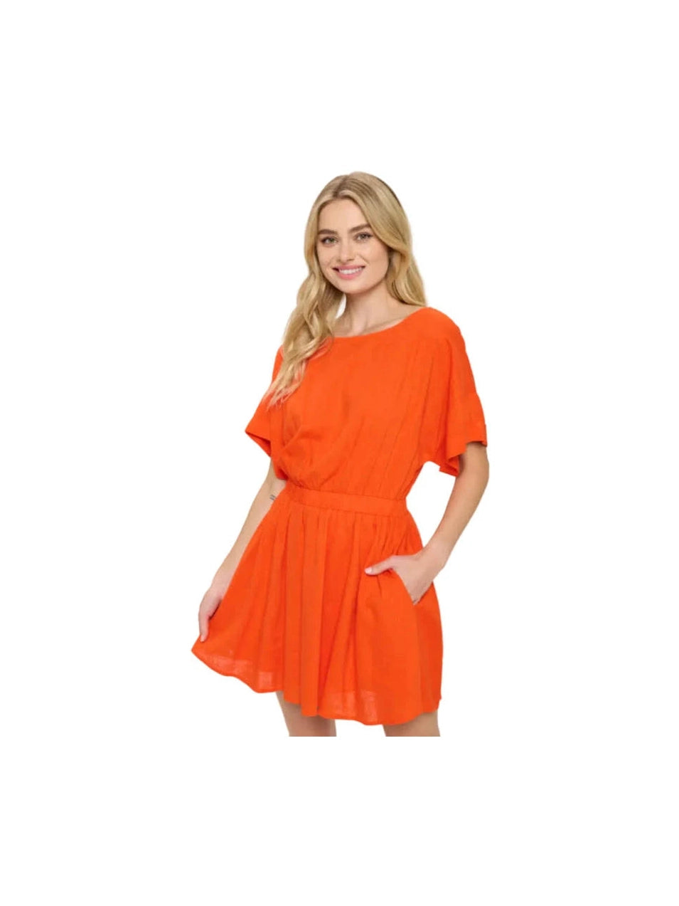 Sunset Brush Shirt Dress