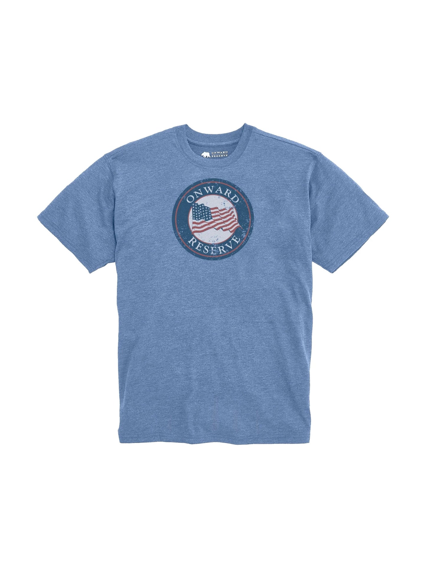 Star Spangled Vintage Wash Tee Shirt - Sport Blue