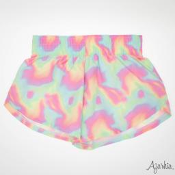 Neon Wave Print Shorts