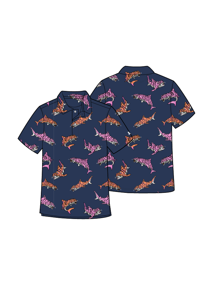 Lil King of the Sea Performance Polo
