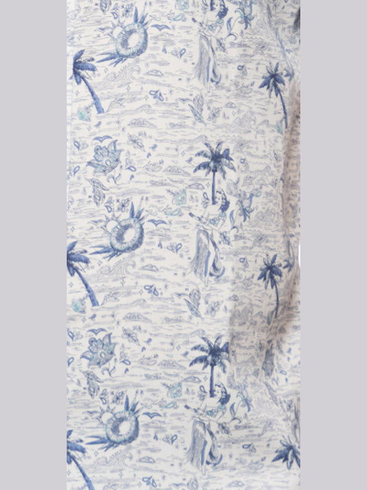 Somers Island Print Performance Button Down