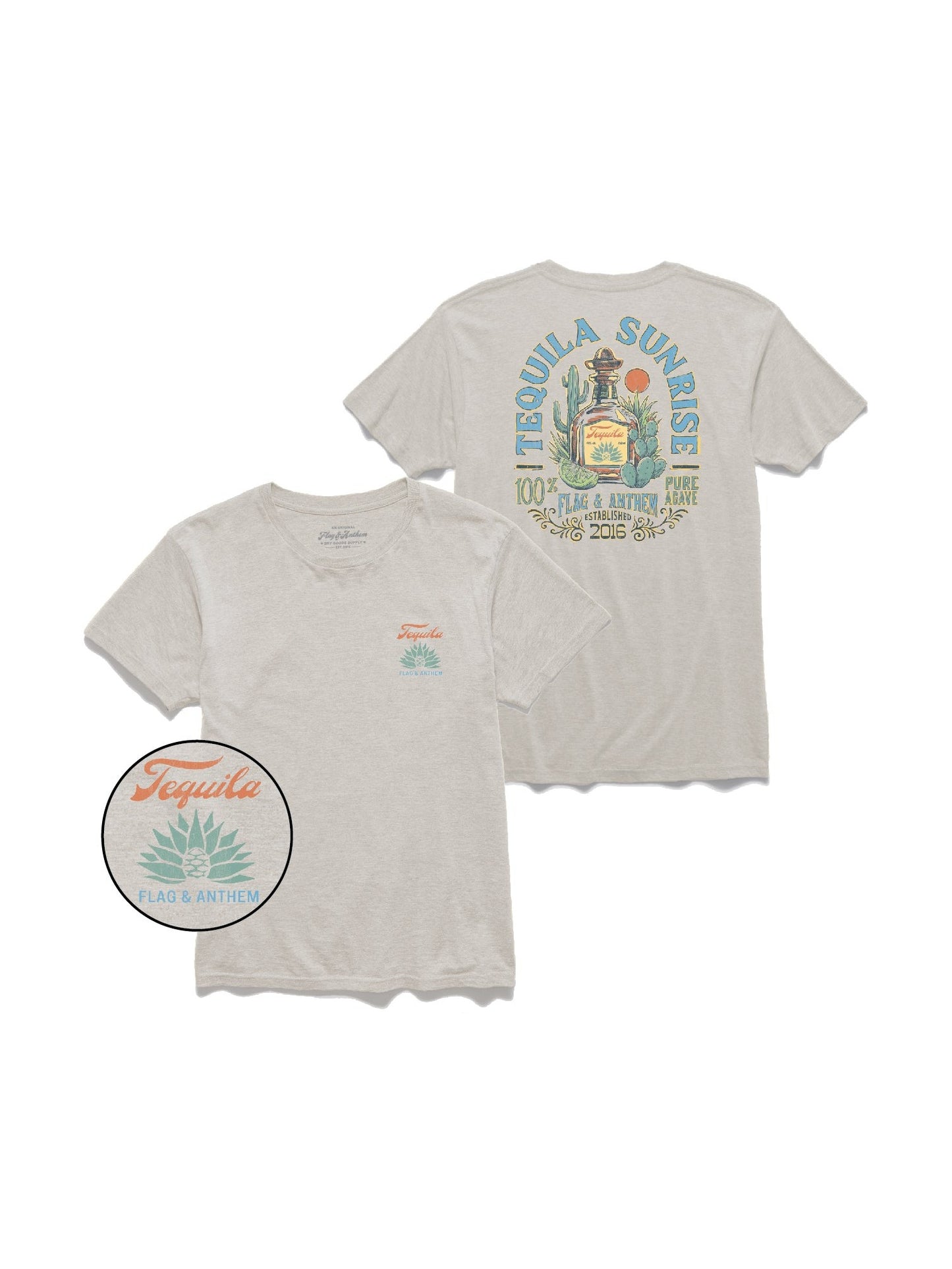 Tequila Sunrise Slub T-Shirt