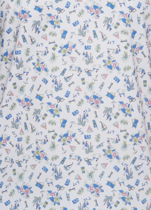 Opelika Beach Print Performance Polo