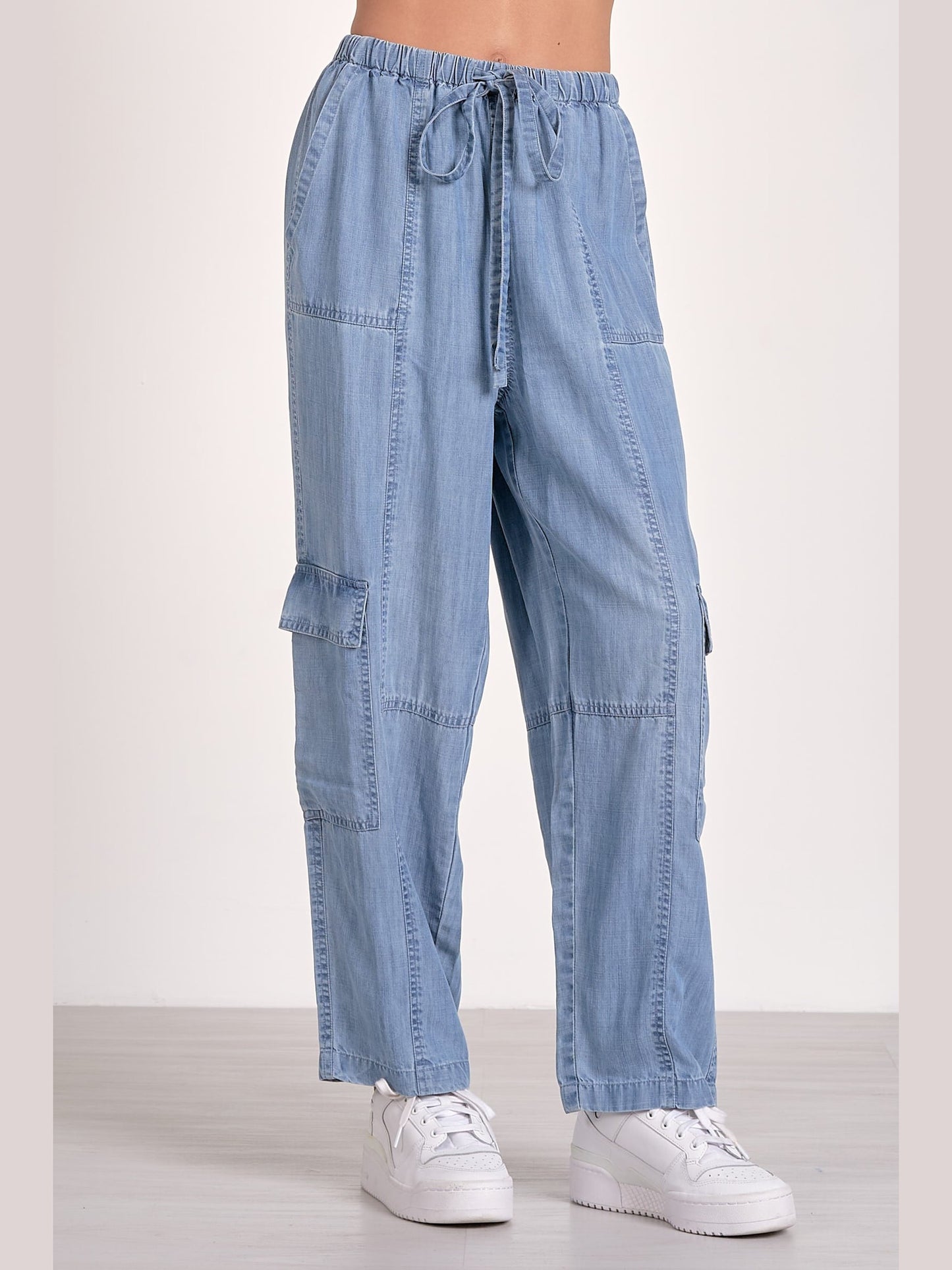 Tencel Cargo Pants - Denim