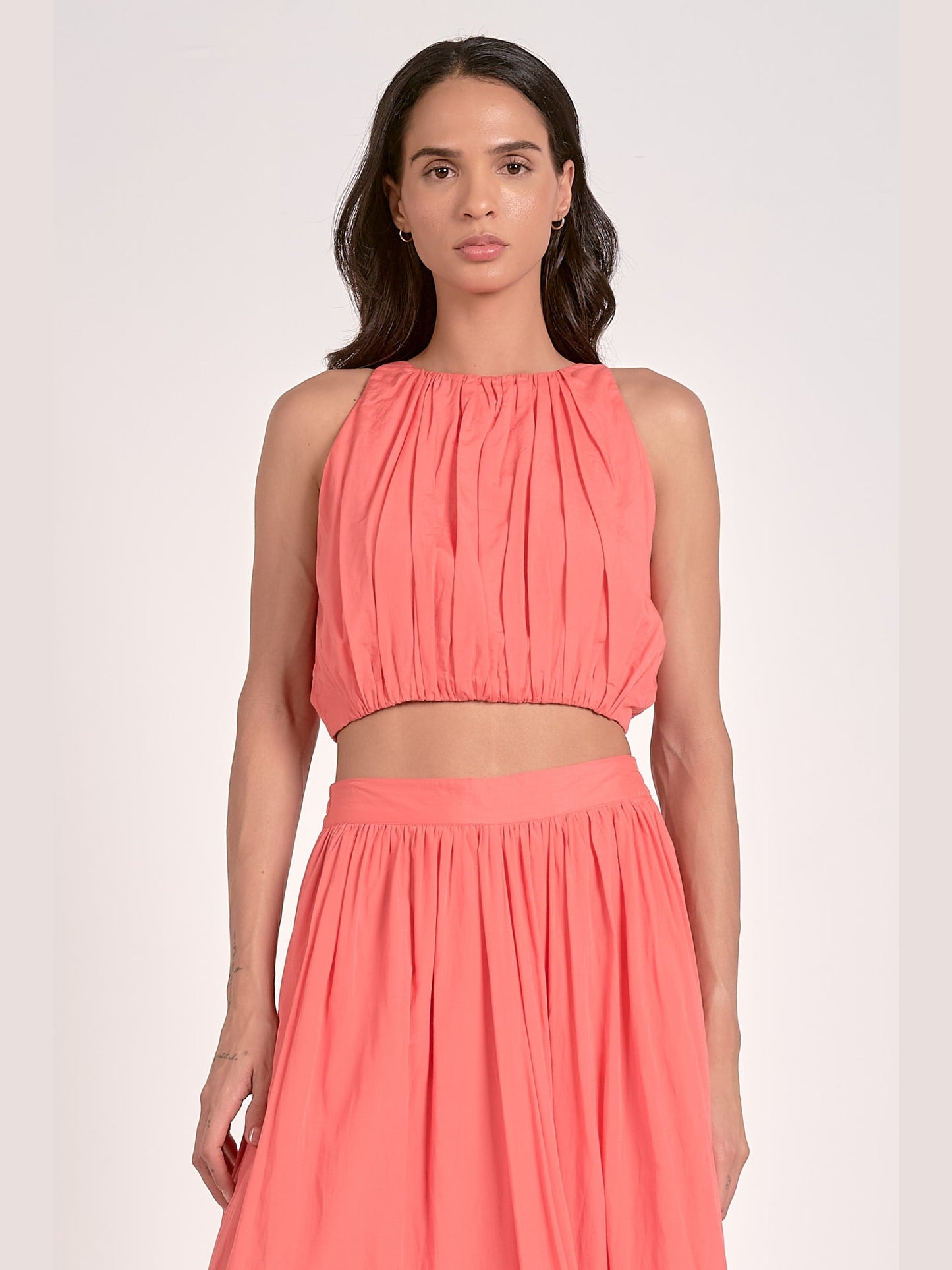 Coral Bubble Top