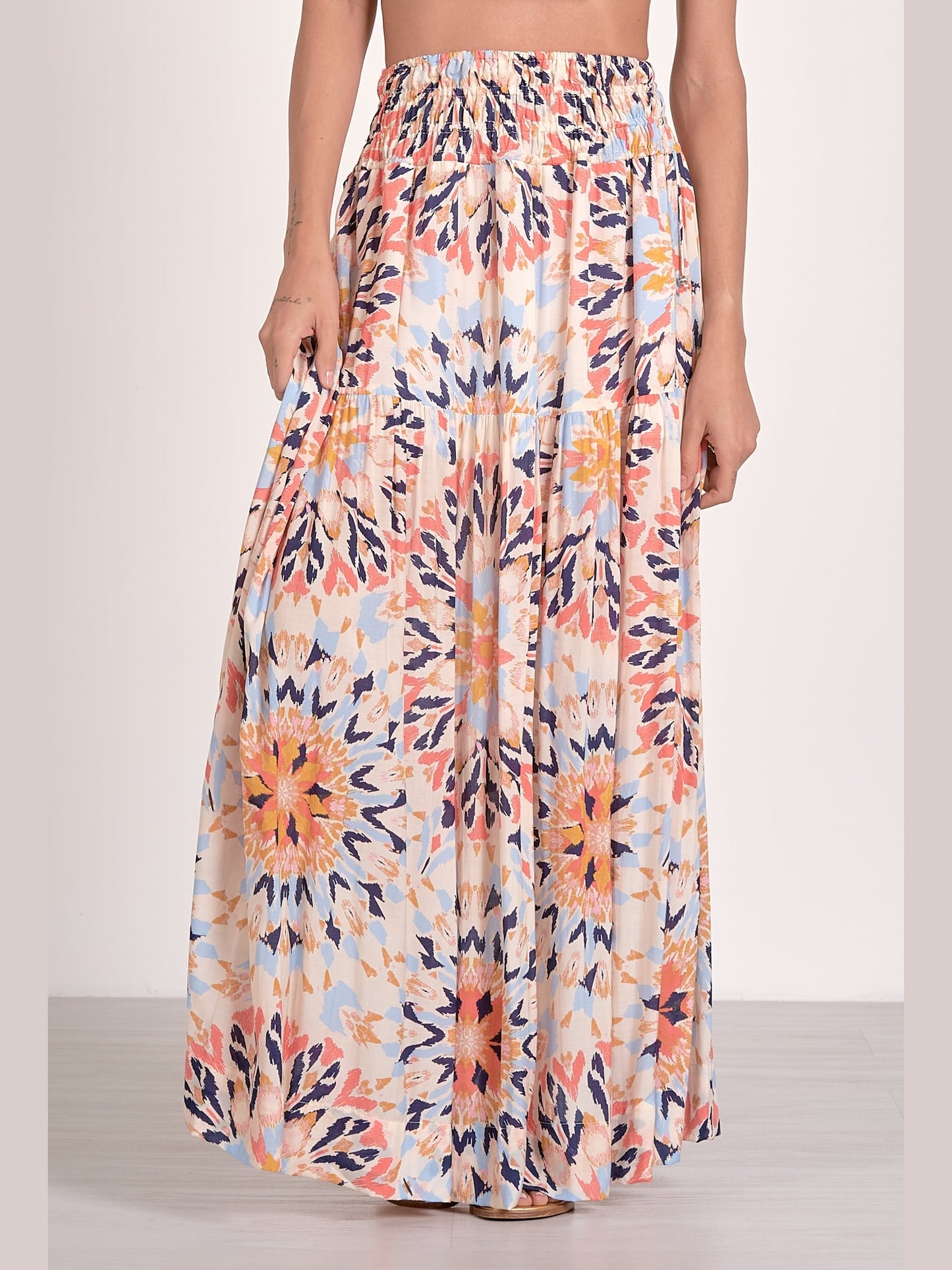 Kaleidoscope Pleated Skirt