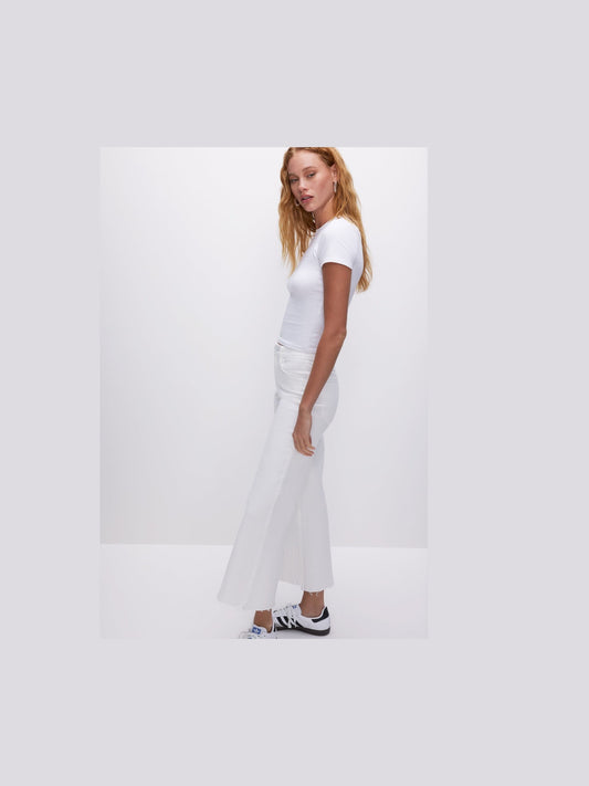 Good Waist Cropped Palazzo Jeans