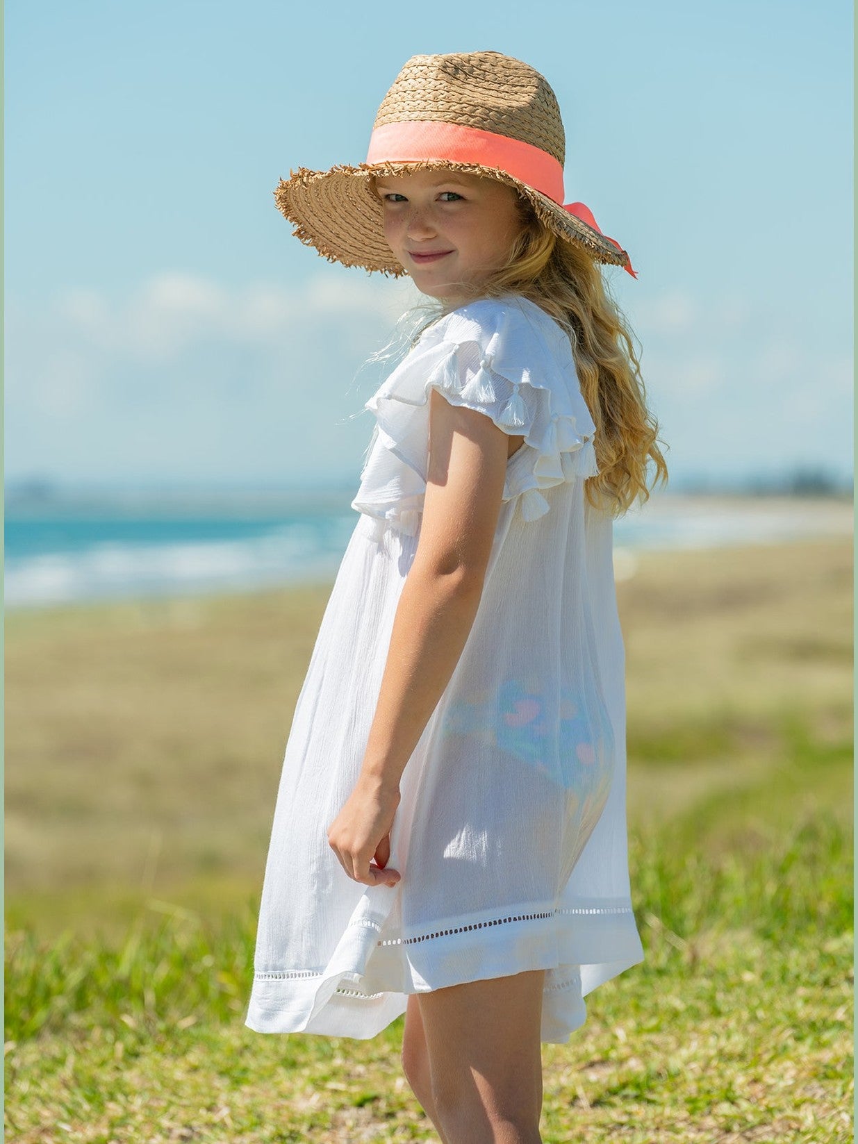 Peachy Ribbon Hat