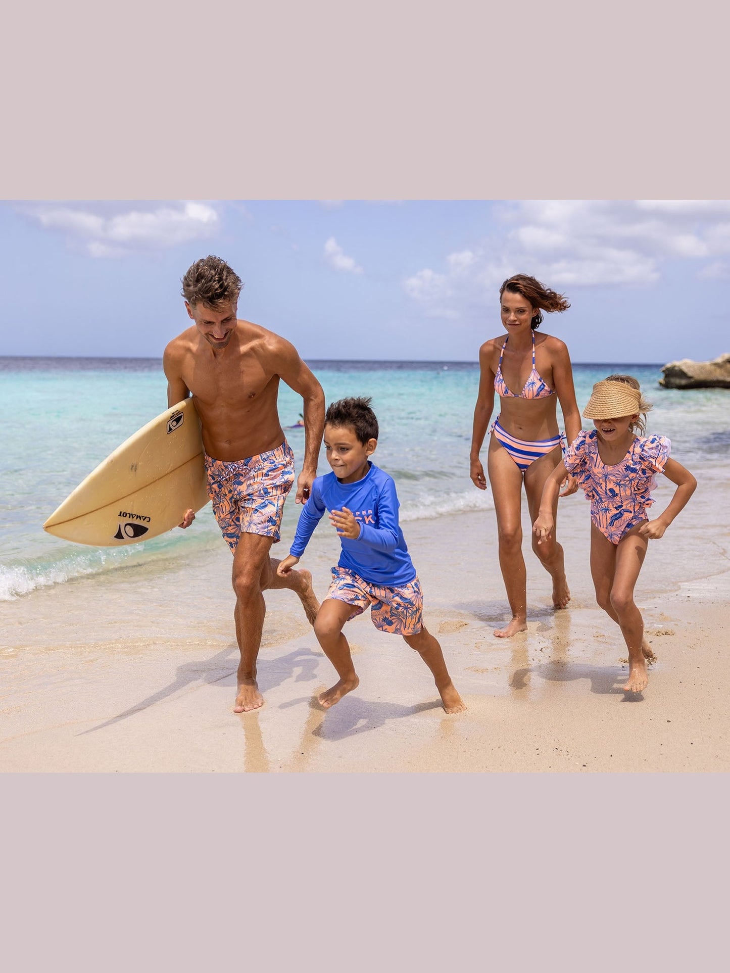 Tropicana Vacay Sustainable Wide Frill Swimsuit