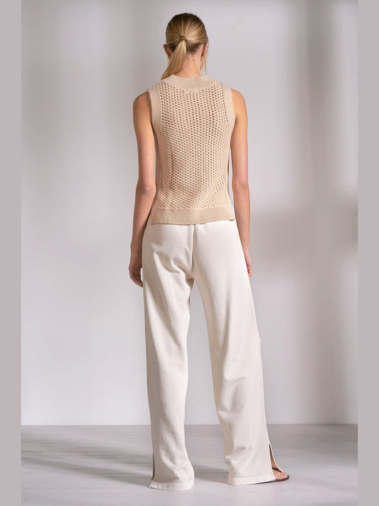 Sand Sleeveless Sweater