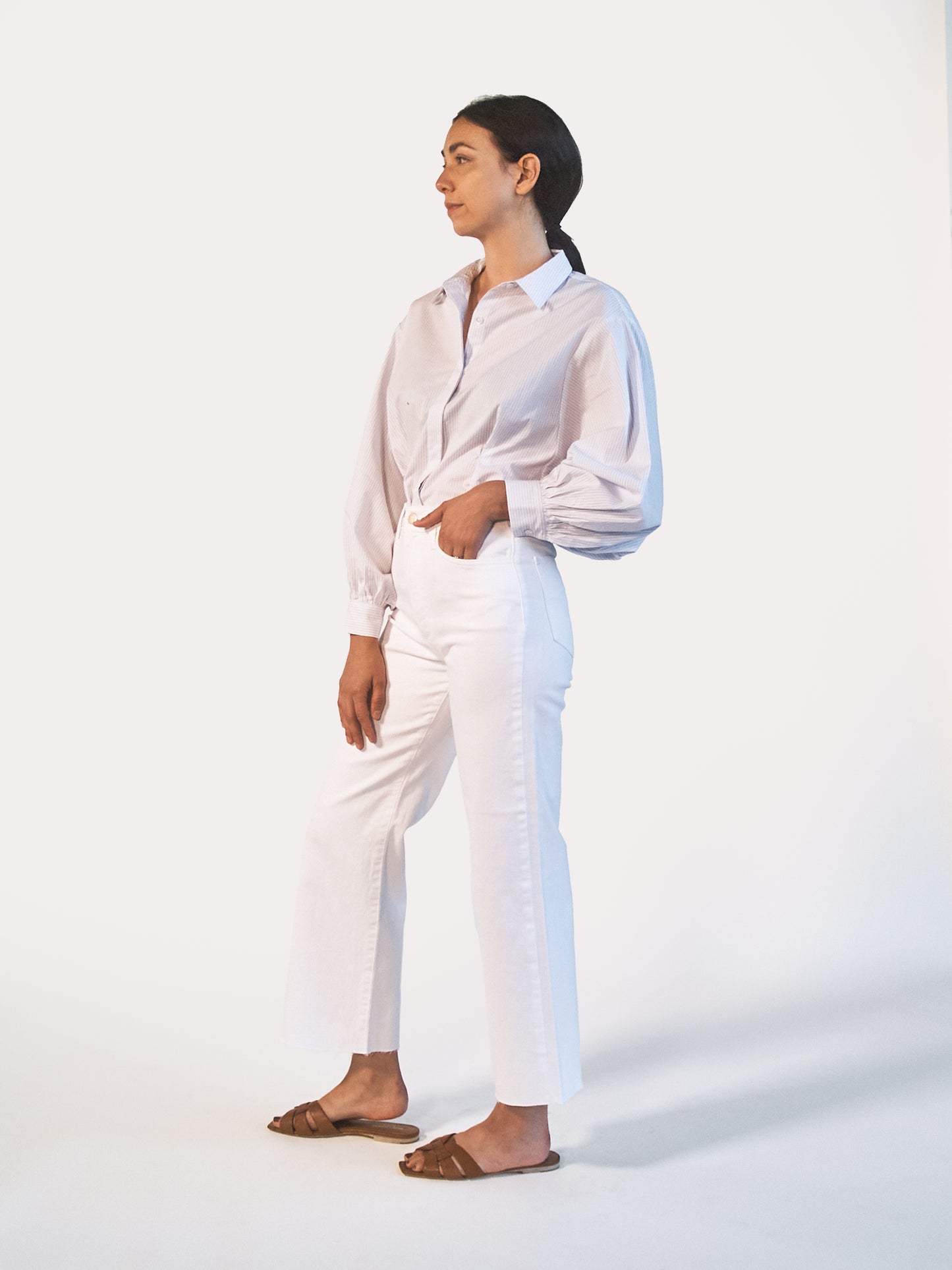 The Blake Wide Leg Raw Hem