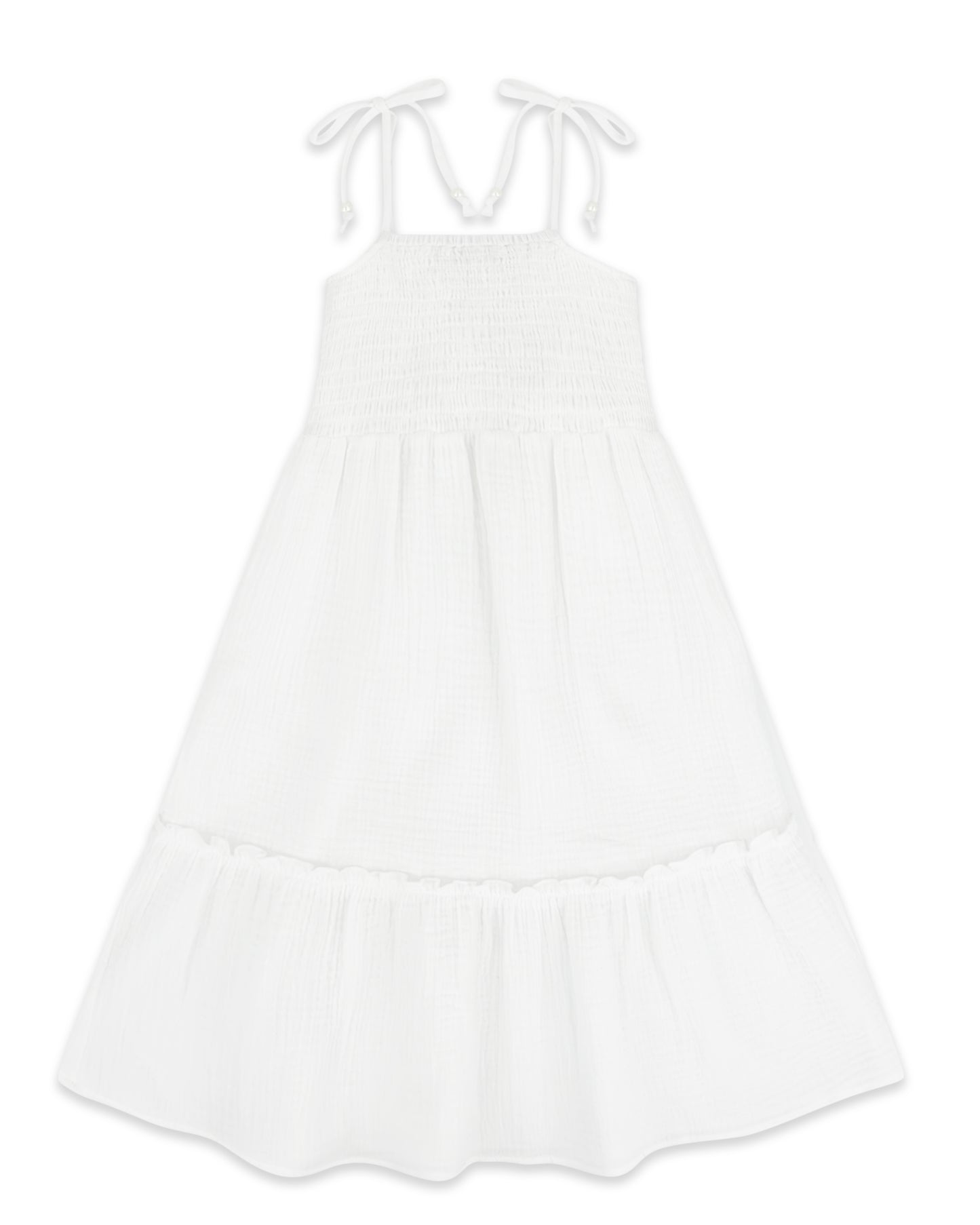 harper dress - white