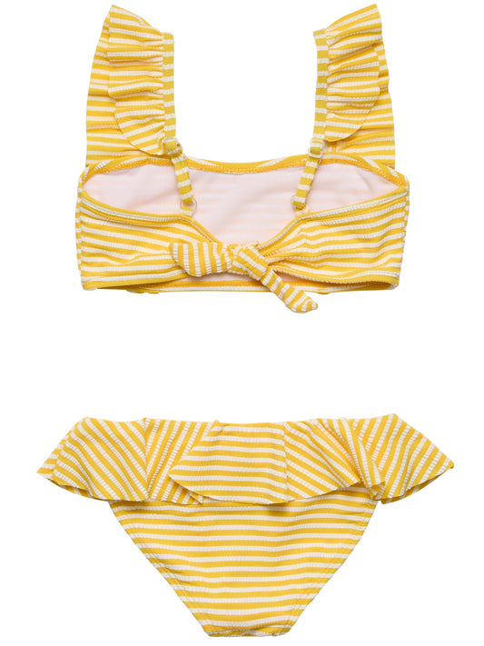SUNSHINE STRIPE FRILLED BIKINI