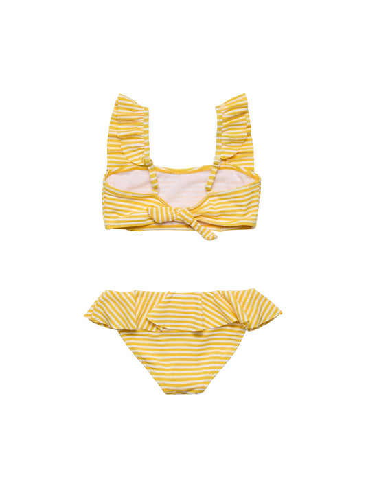 SUNSHINE STRIPE FRILLED BIKINI