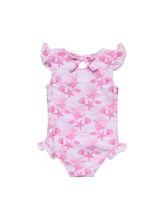 PINK LAGOON FRILL SWIMSUIT