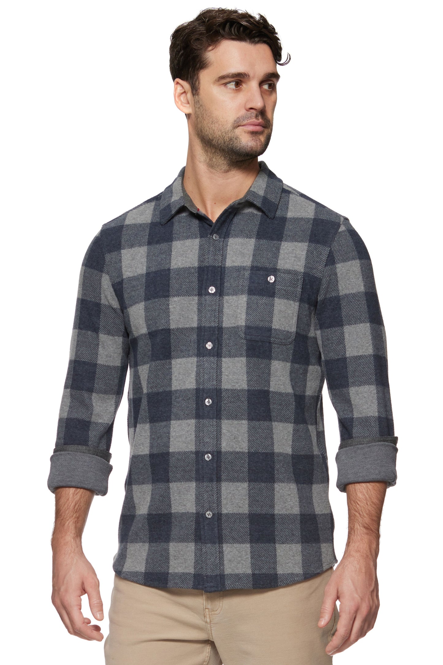 Thatcher Long Sleeve Hero Knit Flannel Shirt