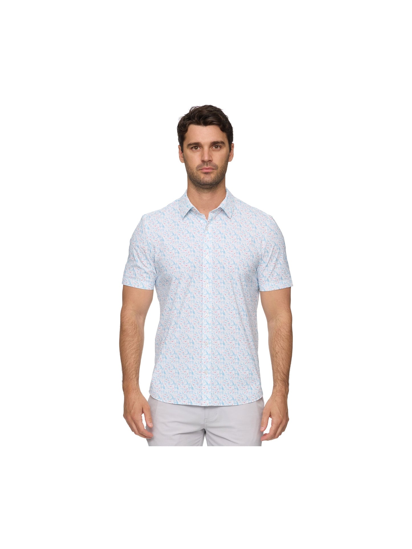 Edgewood Short Sleeve Drink Print Journey Shirt
