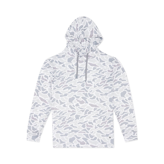 Long Sleeve Performance Hoodie - White Camo