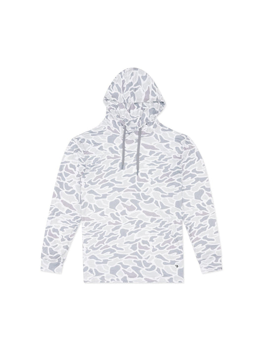 Long Sleeve Performance Hoodie - White Camo