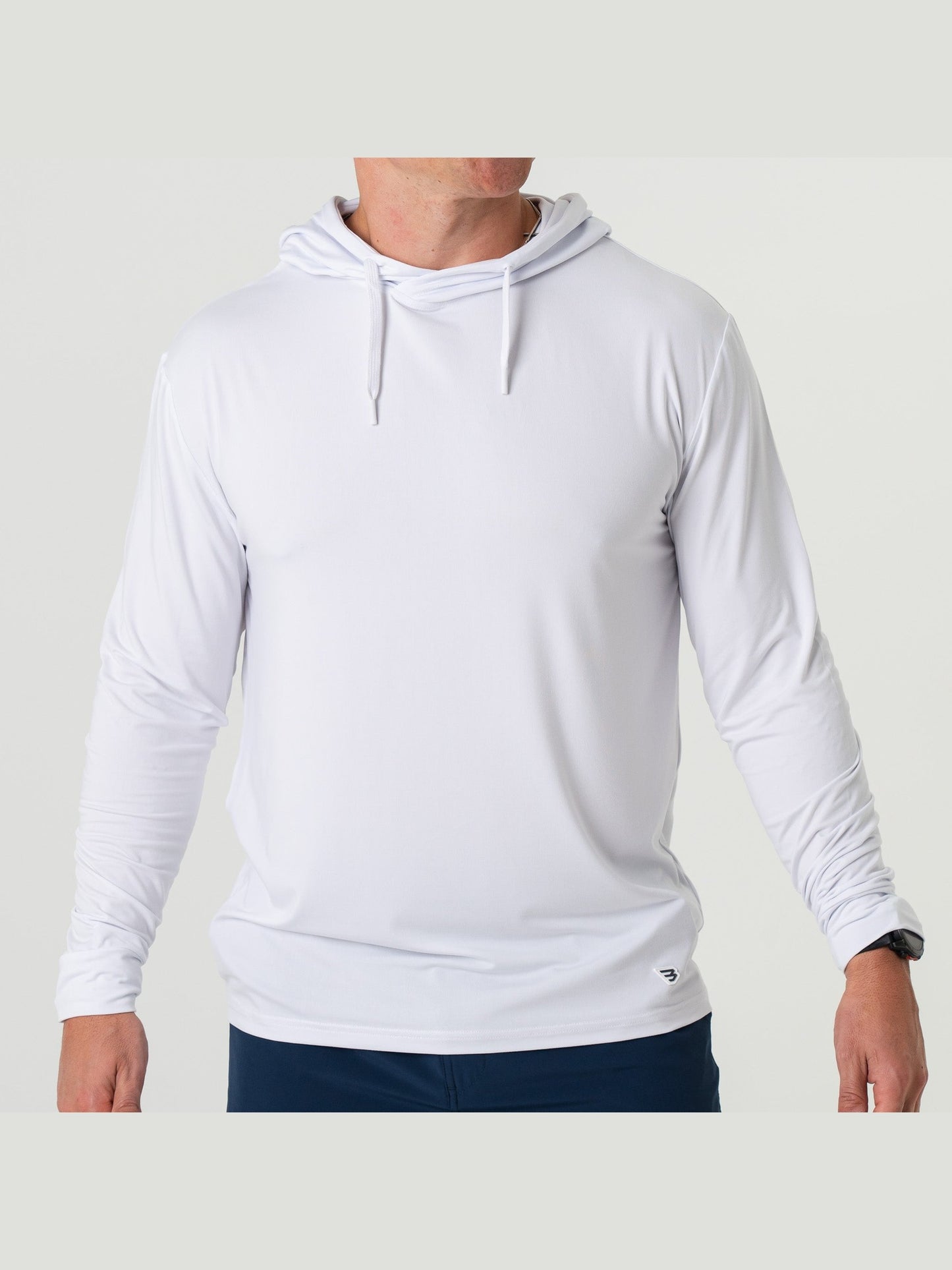 Long Sleeve Performance Hoodie - White