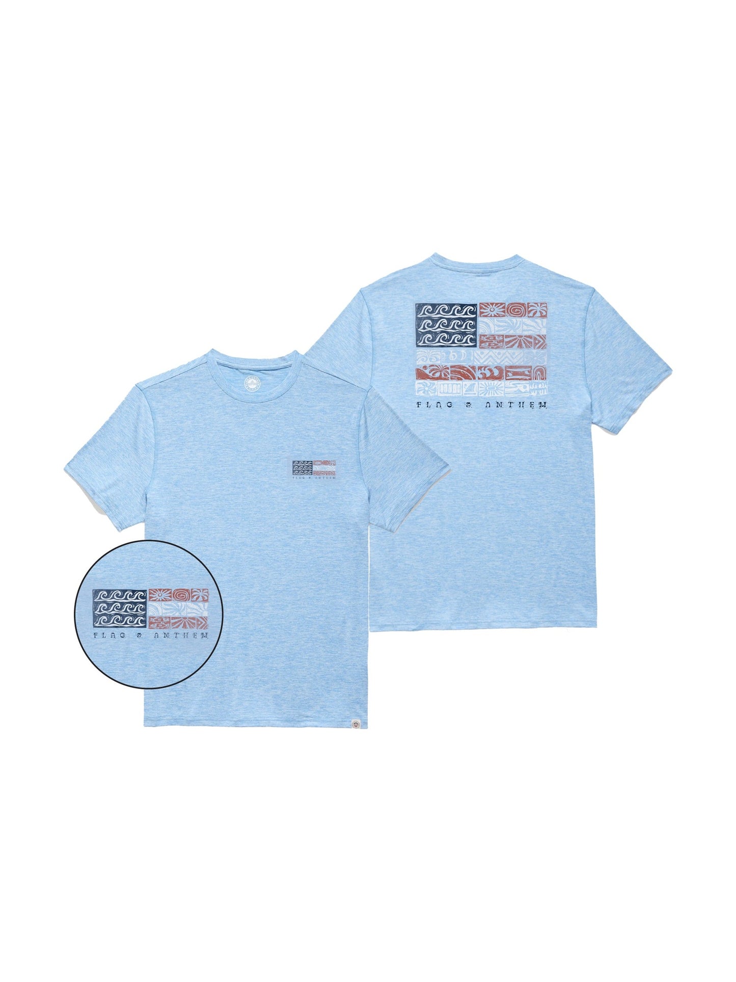 Americana Coastal Flag Performance Tee