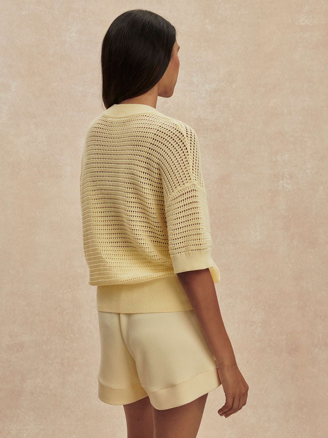 Callie Short Sleeve Knit Top - Anise Flower