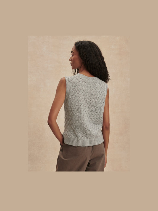 Hazen Knit Tank - Grey Melange