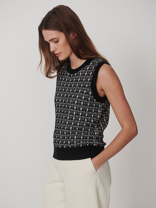Safia Knit Tank - Black