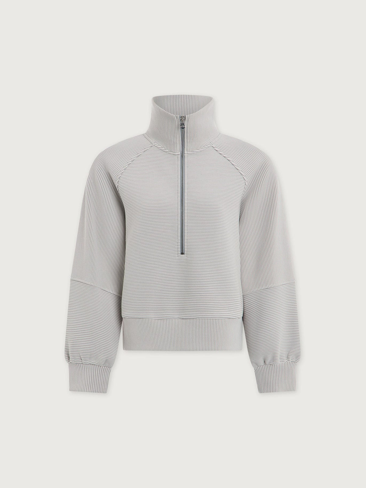 Milano Half Zip Sweat 2.0 - Mirage Grey / Snow White