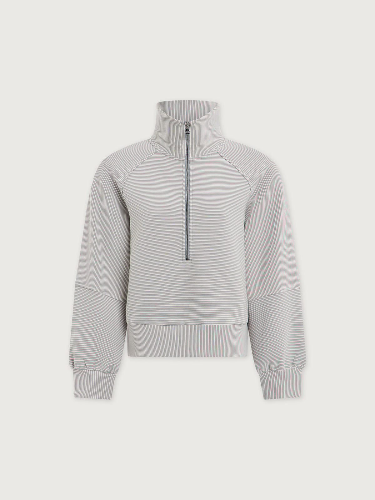 Milano Half Zip Sweat 2.0 - Mirage Grey / Snow White