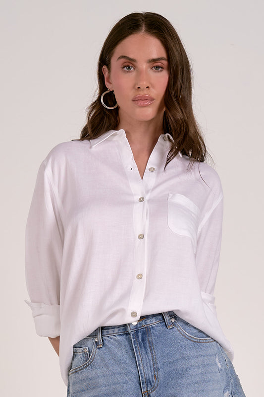 White Soft Tencel Shirt