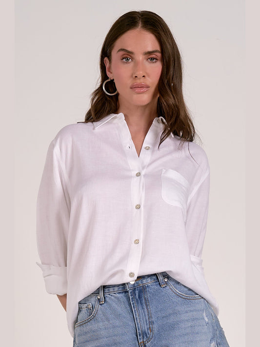White Soft Tencel Shirt