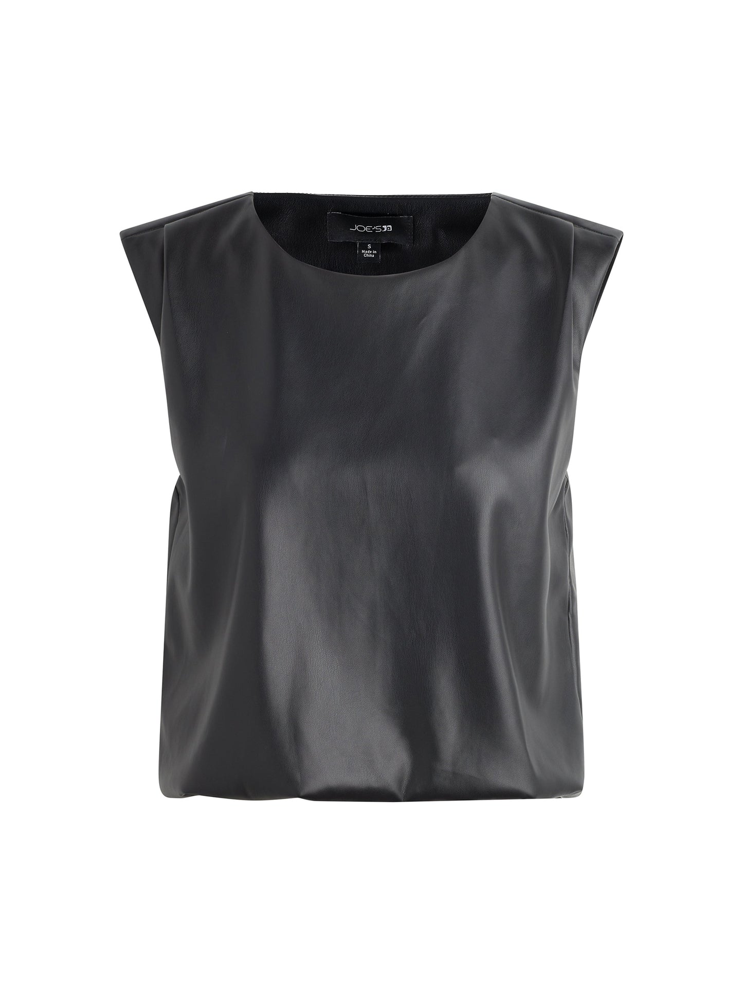 Faux Leather Sleeveless Top
