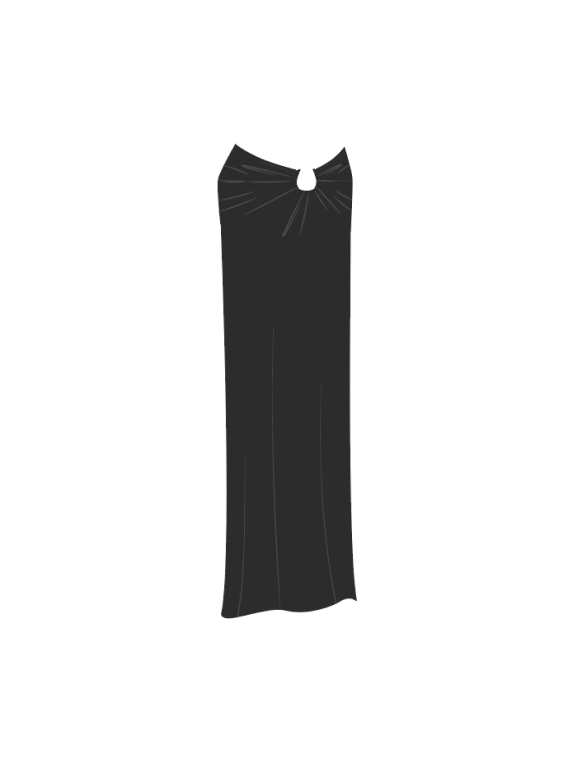 Stretch Jersey Maxi Skirt