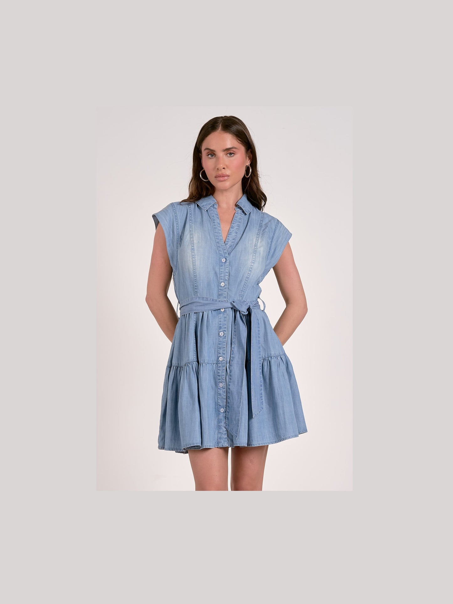 Tencel Cap Sleeve Dress