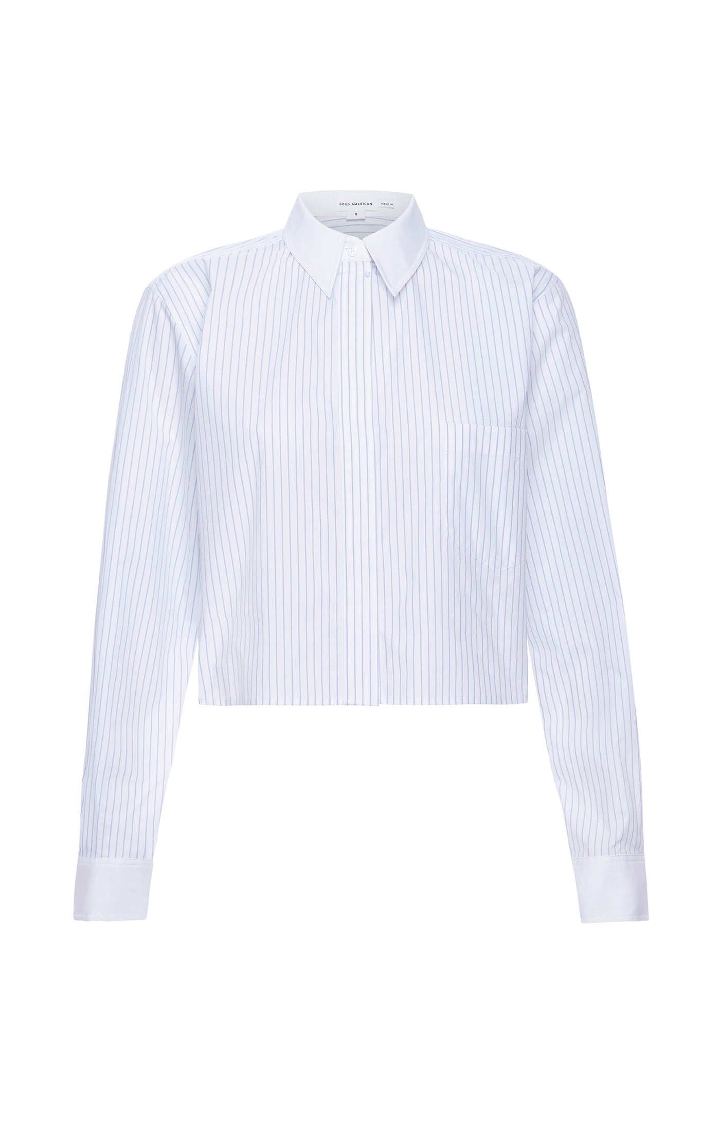 Stripe Crop Uniform Shirt